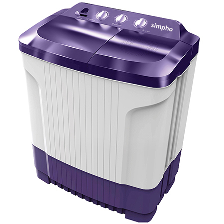 SIMPHO 7.5 KG SEMI AUTOMATIC WASHING MACHINE – WS EDGE CLS 7.5 ROPL PN2 M 