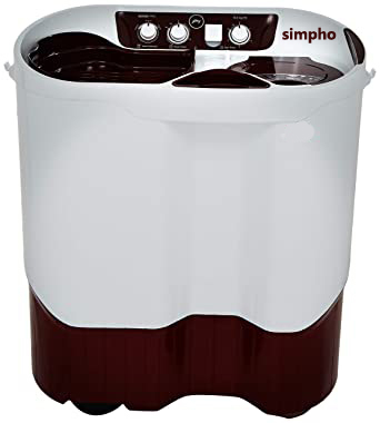 SIMPHO EDGE PRO 8.5 KG SEMI AUTOMATIC WASHING MACHINE - WSEDGE PRO 85 5.0 PB3M WNRD 
