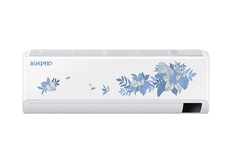 SIMPHO 1.5 TON 5 STAR INVERTER SPLIT AC (COPPER, CONVERTIBLE 5 IN 1, HD FILTER, 2021 MODEL, FLORAL PATTERN, AR18AYNYATB) 